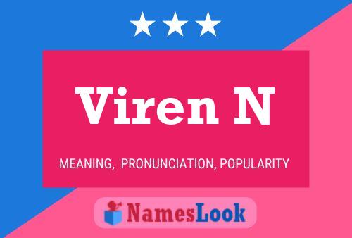 ملصق اسم Viren N