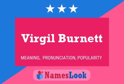 ملصق اسم Virgil Burnett