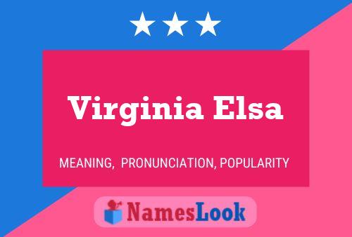 ملصق اسم Virginia Elsa