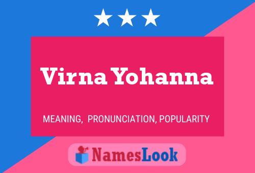 ملصق اسم Virna Yohanna