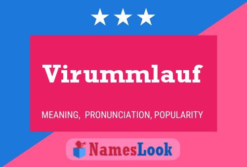 ملصق اسم Virummlauf