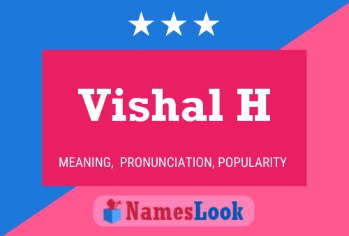 ملصق اسم Vishal H