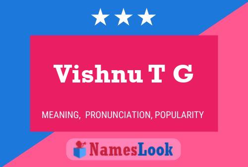 ملصق اسم Vishnu T G