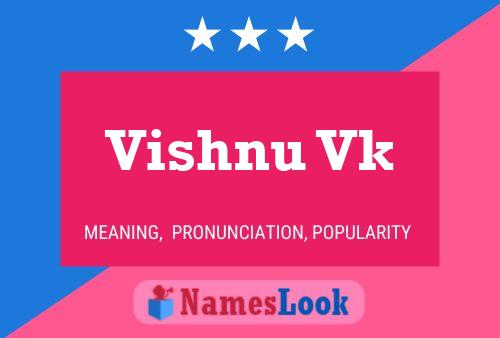 ملصق اسم Vishnu Vk