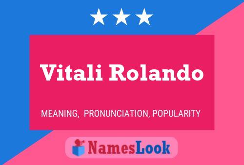 ملصق اسم Vitali Rolando