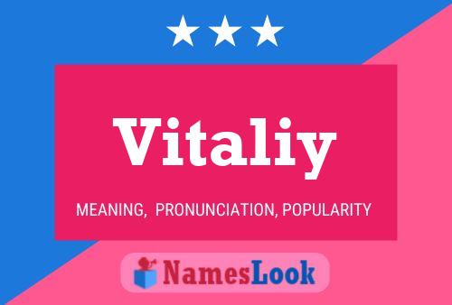 ملصق اسم Vitaliy