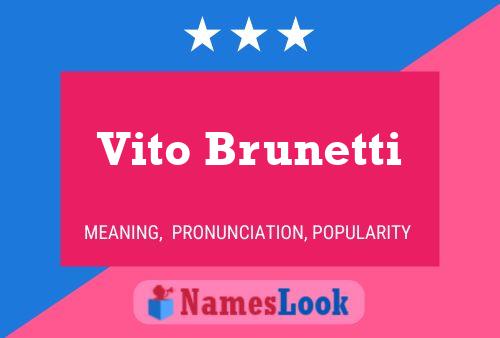 ملصق اسم Vito Brunetti