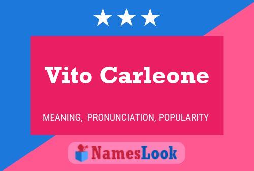 ملصق اسم Vito Carleone