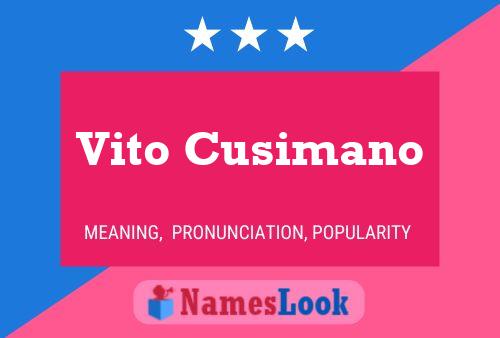 ملصق اسم Vito Cusimano