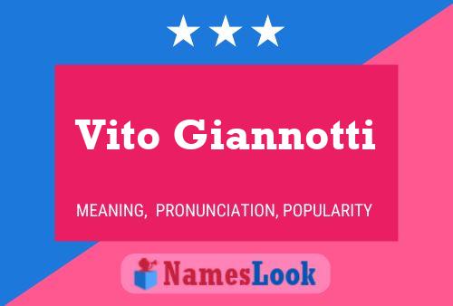 ملصق اسم Vito Giannotti