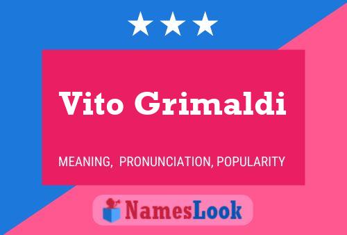 ملصق اسم Vito Grimaldi