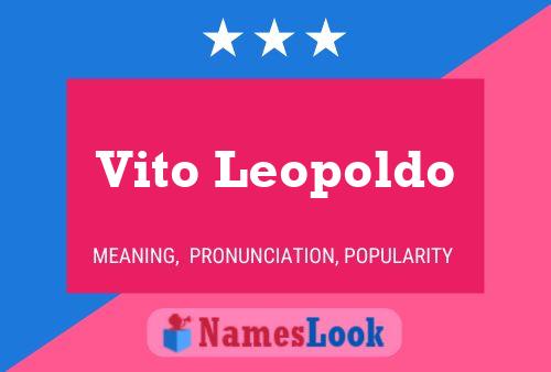 ملصق اسم Vito Leopoldo