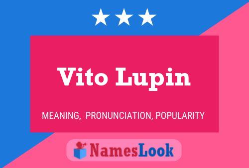 ملصق اسم Vito Lupin