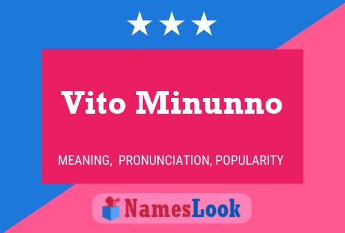 ملصق اسم Vito Minunno