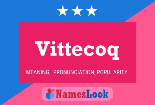 ملصق اسم Vittecoq