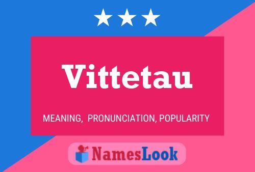 ملصق اسم Vittetau