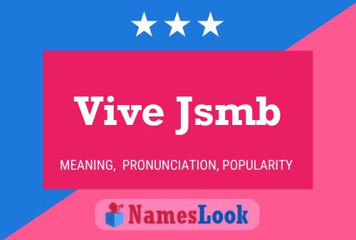 ملصق اسم Vive Jsmb