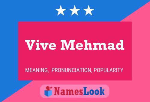 ملصق اسم Vive Mehmad