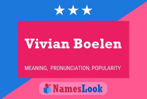 ملصق اسم Vivian Boelen