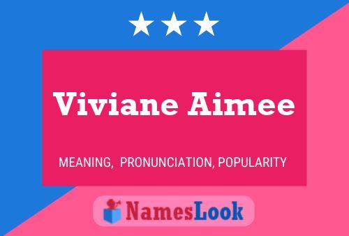 ملصق اسم Viviane Aimee