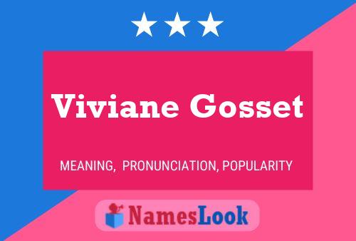 ملصق اسم Viviane Gosset