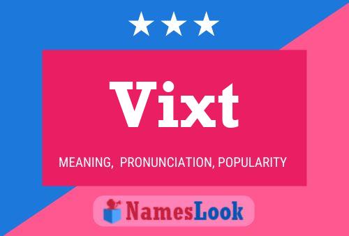 ملصق اسم Vixt