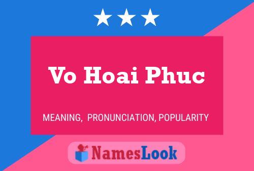 ملصق اسم Vo Hoai Phuc