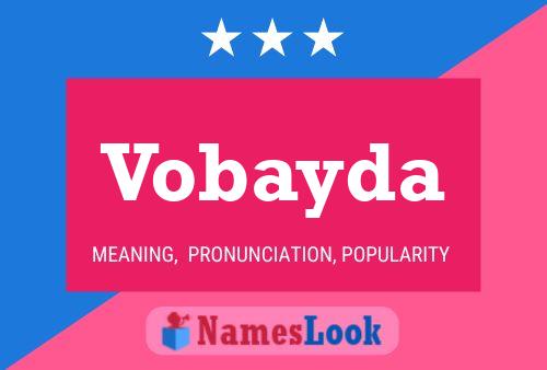 ملصق اسم Vobayda