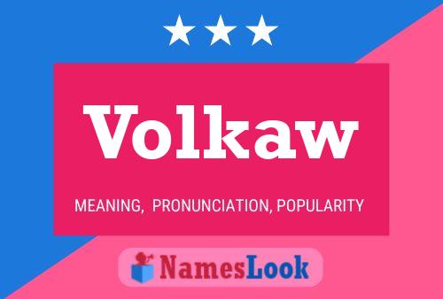 ملصق اسم Volkaw