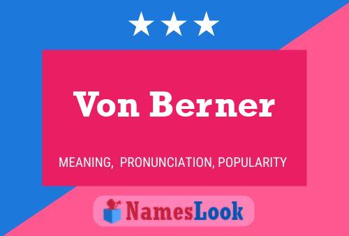 ملصق اسم Von Berner