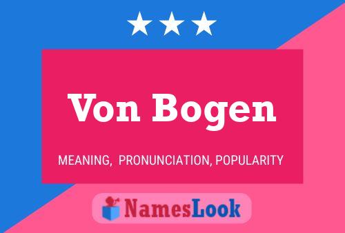 ملصق اسم Von Bogen