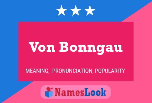 ملصق اسم Von Bonngau