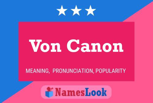 ملصق اسم Von Canon