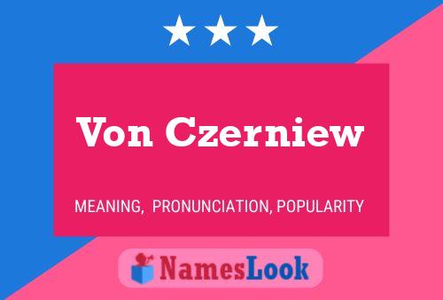 ملصق اسم Von Czerniew