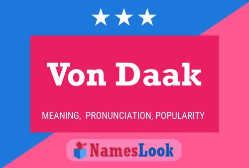 ملصق اسم Von Daak