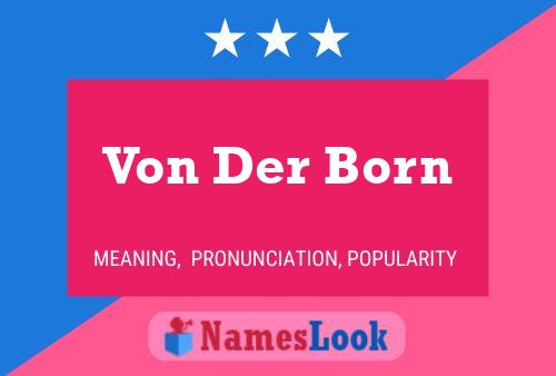 ملصق اسم Von Der Born