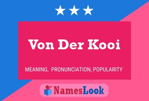 ملصق اسم Von Der Kooi