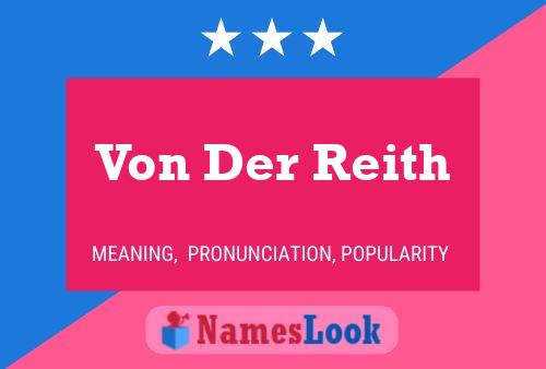 ملصق اسم Von Der Reith