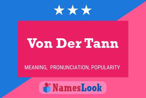 ملصق اسم Von Der Tann