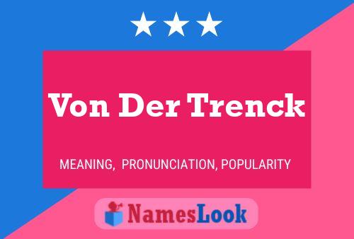 ملصق اسم Von Der Trenck