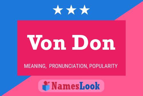 ملصق اسم Von Don