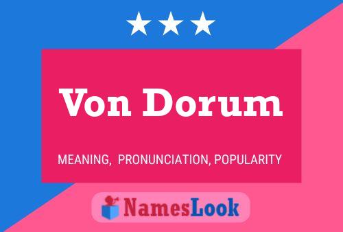 ملصق اسم Von Dorum