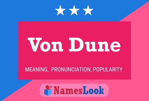 ملصق اسم Von Dune