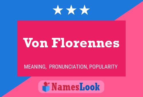 ملصق اسم Von Florennes