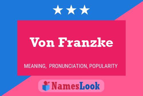 ملصق اسم Von Franzke