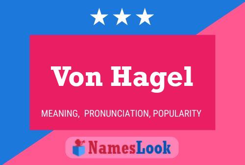 ملصق اسم Von Hagel