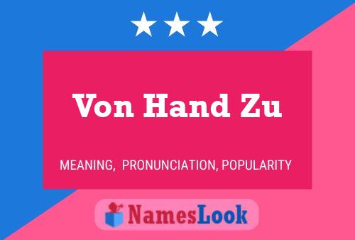 ملصق اسم Von Hand Zu