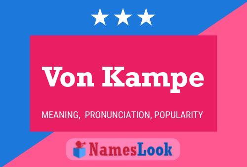 ملصق اسم Von Kampe