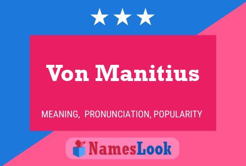 ملصق اسم Von Manitius