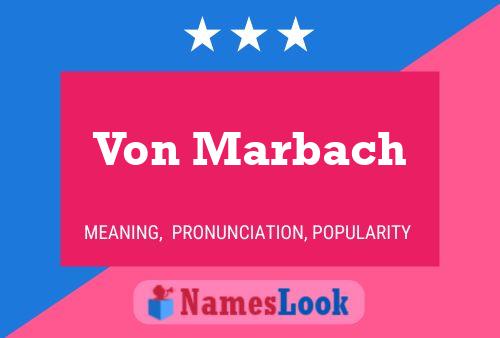 ملصق اسم Von Marbach